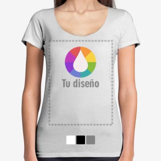 Camiseta personalizada cuello abierto