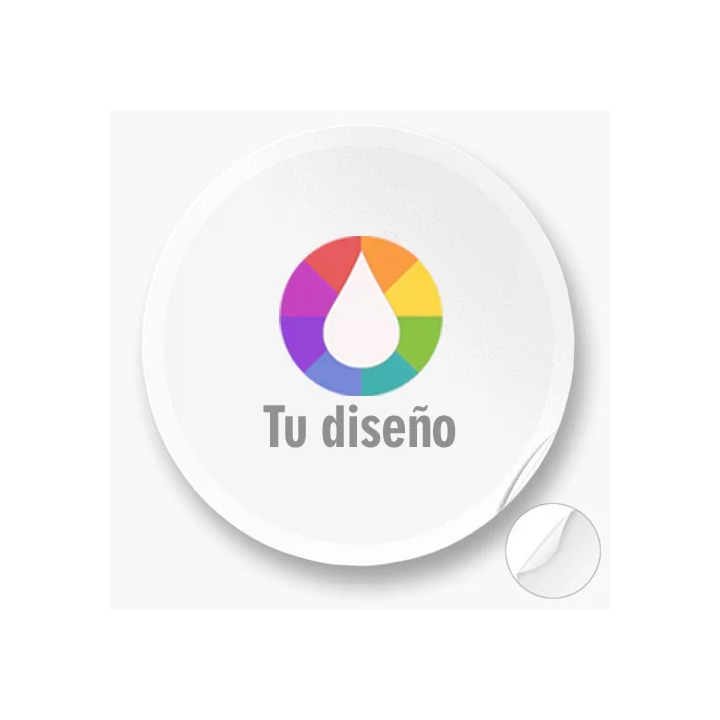 Pegatinas personalizadas redondas