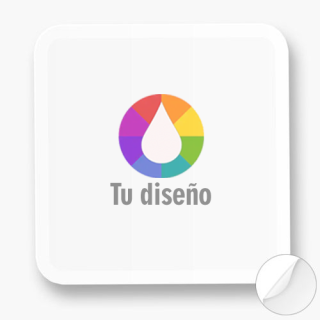 Pegatinas personalizadas cuadradas troquel