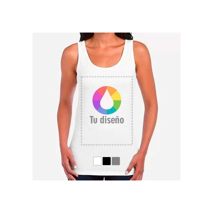 Camiseta de tirantes personalizada mujer