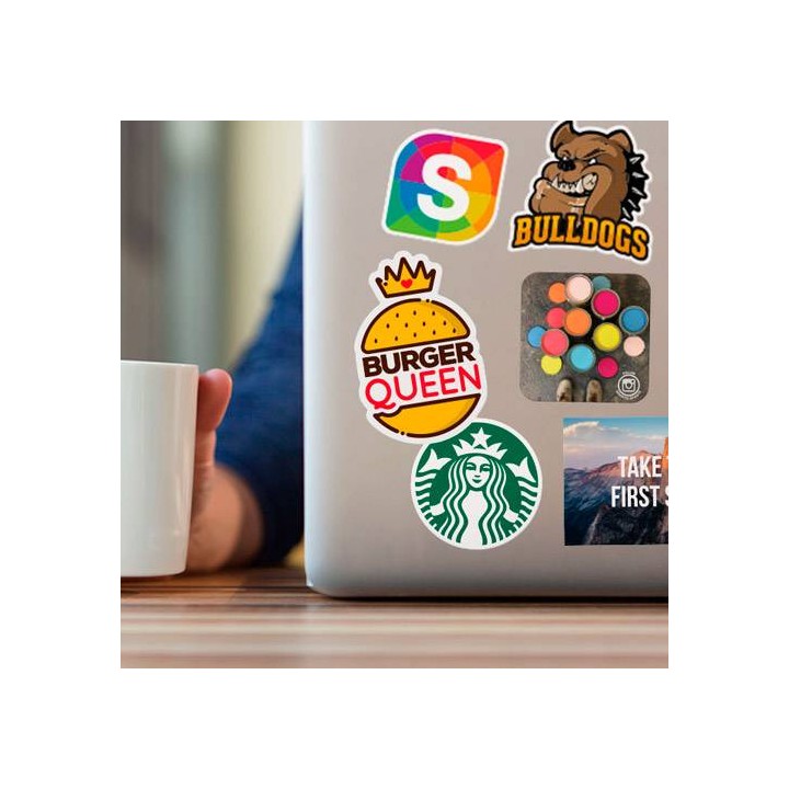 Pegatinas personalizadas ovaladas