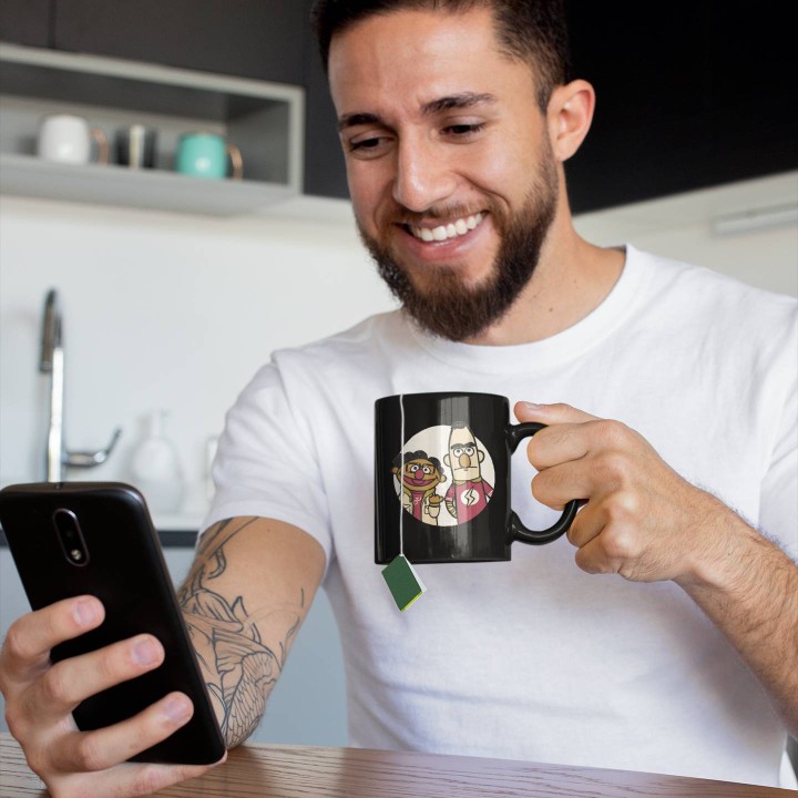 Tazas negras Personalizadas - Tazas negras personalizadas online