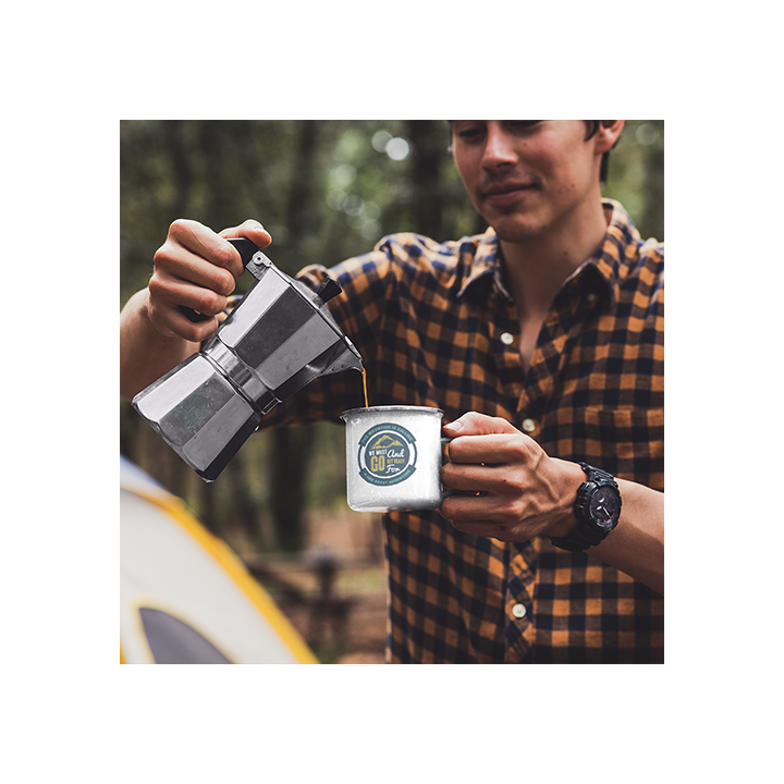 Tazas Metal de colores Personalizadas   -  Tazas Vintage retro de colores