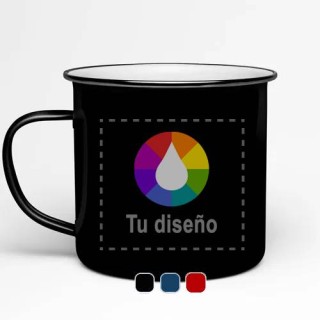 Tazas Personalizadas metal de colores